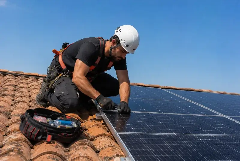 Maintenance et monitoring de panneaux solaires à Saint-Roman-de-Malegarde