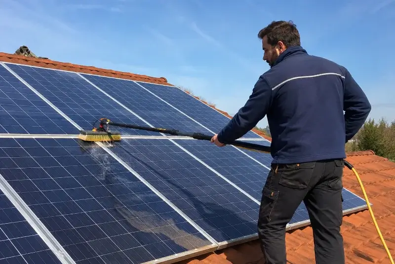 Nettoyage et entretien de panneaux solaires à Saint-Roman-de-Malegarde